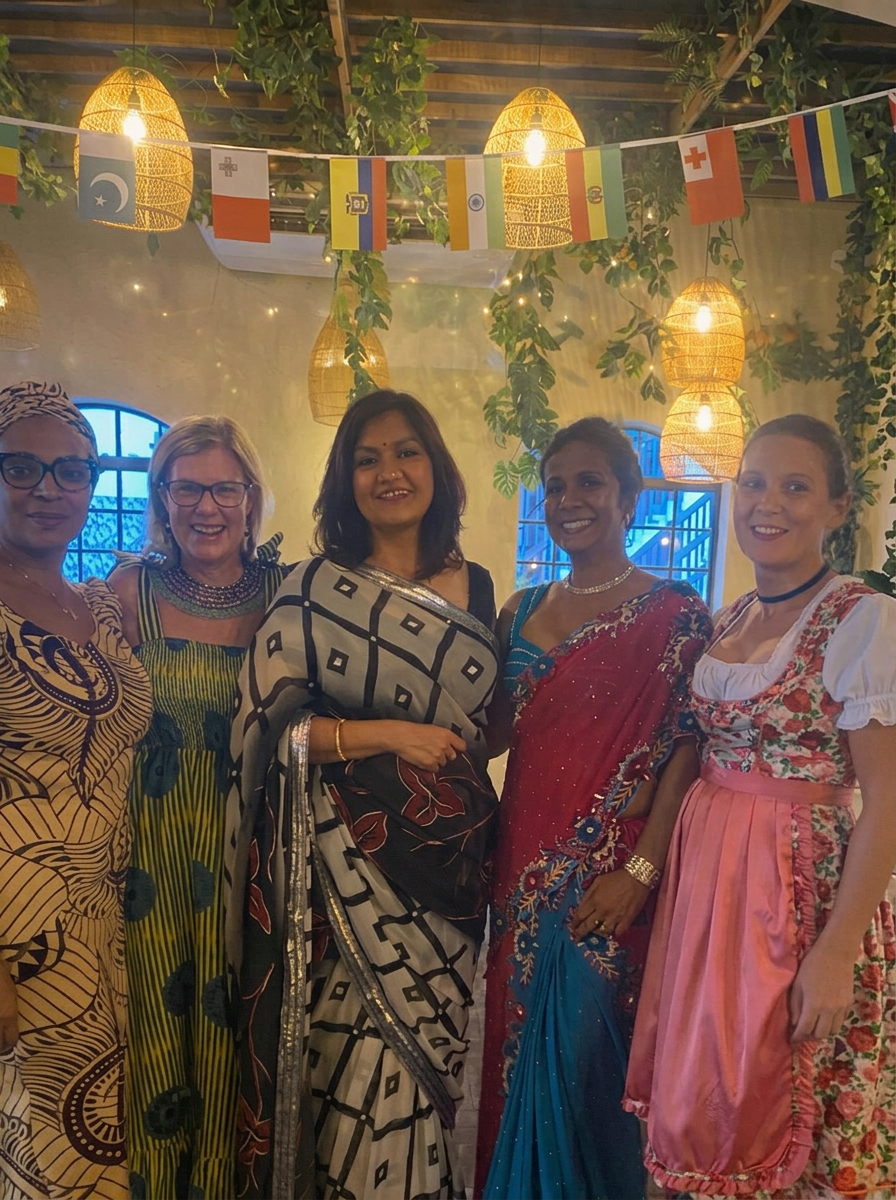 IWC Durban members in traditional outfits for the 10th birthday celebration