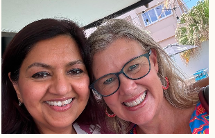 Ambikaa (left) and Belinda (right) — IWC Durban President and Vice President